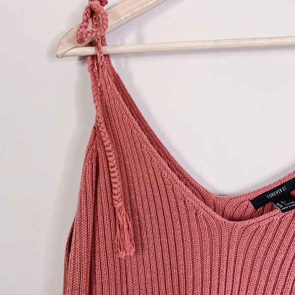 FOREVER 21 COLD SHOULDER KNIT BELL SLEEVE SWEATER - Picture 7 of 11